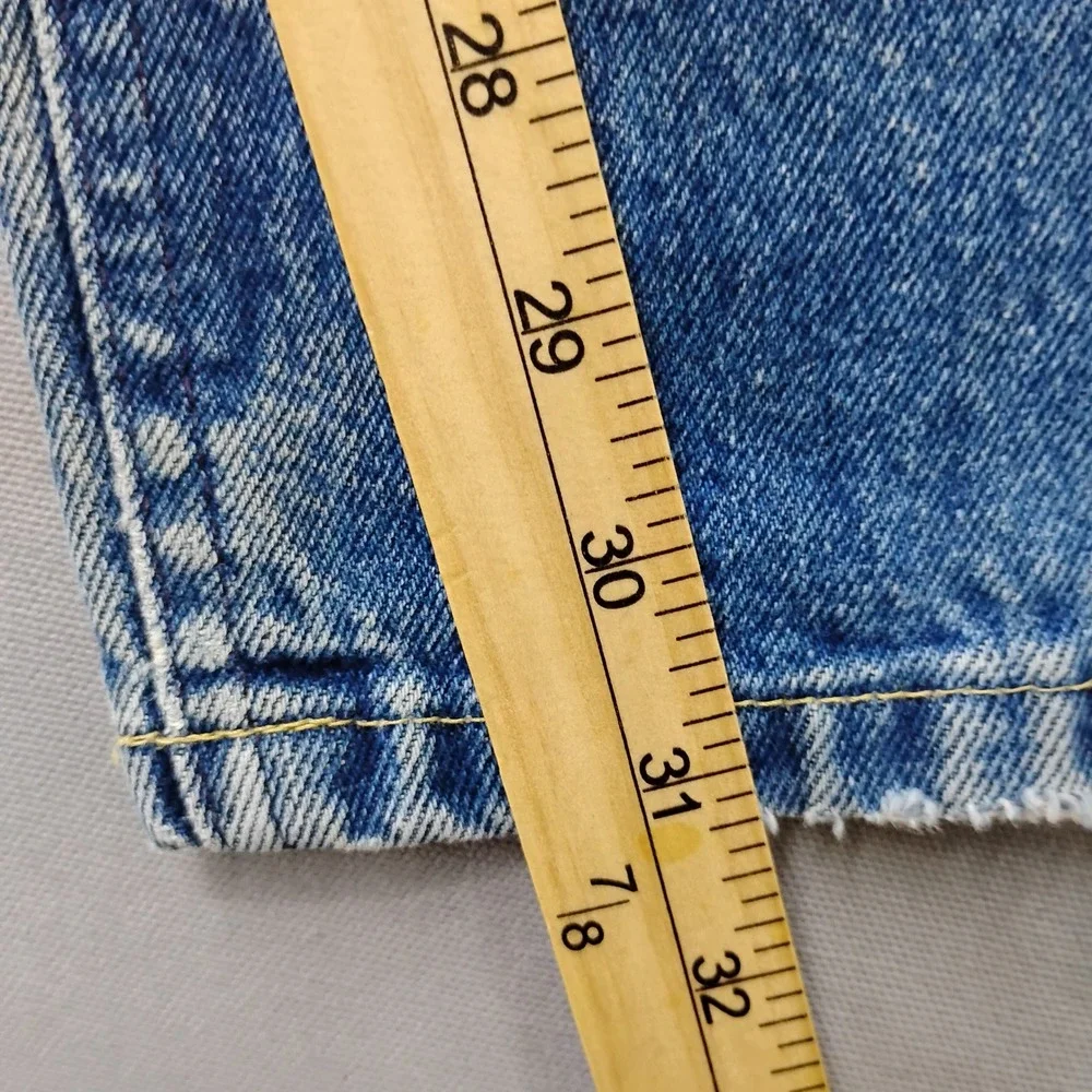 Vintage Lee Riders Jeans 38x32 Light Wash Straight Leg Union Made USA Denim